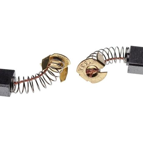 2 x 6,5 x 13,5 x 17 mm Kohlebürsten, kompatibel mit Paddock Elektrowerkzeugen 5377mg, LS1011, LS1013F, 5008mg LS1013FL mit 22-mm-Feder (1/2)