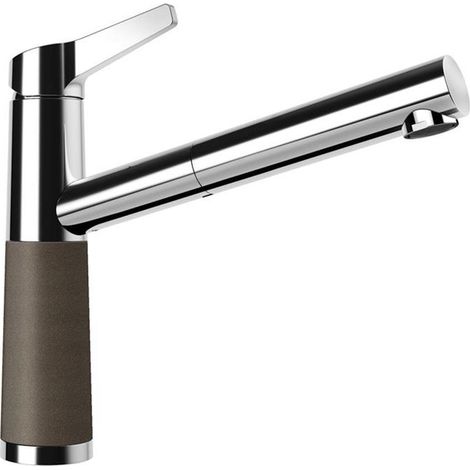 Schock Küchenarmatur SC-510 Chrom/Cristadur ausziehbarer Auslauf Niederdruck Bronze (1/3)