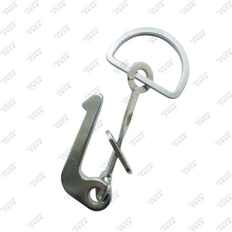 Équipement de plein air, mousquetons marins en acier inoxydable, pinces pour cordes de rappel, mousquetons, accessoires pour matériel de lutte contre l'incendie