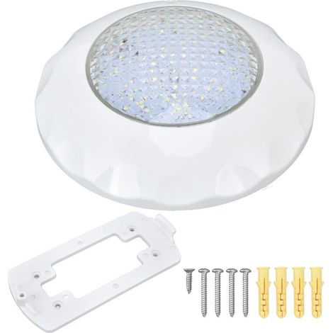 Lumière de Piscine LED AC2V 9W LED Lumière de Piscine IP68 étanche Lumière de Piscine Murale Lumière Sous-marine pour étang Extérieur 6500K (1/5)