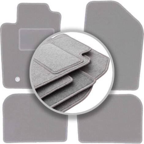Tapis de voiture pour Toyota Avensis II (2003-2009) - Tapis de sol durable en polypropylène gris cendré (1/5)