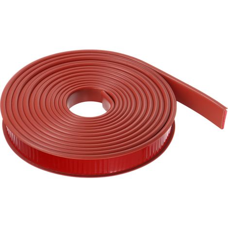 Bande de Chant en U 25/32" x 19.7ft (20mm x 6M) Auto-Adhésive TPE Placage Flexible Ruban Bordure Souple Protecteur pour Meuble Armoire Table Protection Réparation, Brun (1/5)