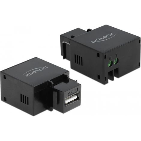 Delock Keystone Modul mit USB Typ-A Ladebuchse 2,1 A schwarz
