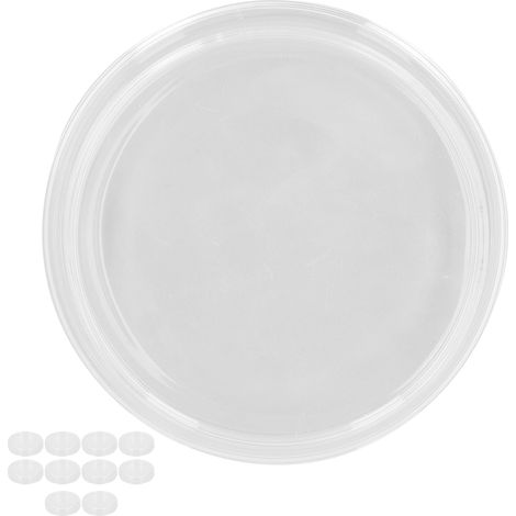 Boîtes de Pétri en verre borosilicate avec couvercle 10 pièces pour labo bio dosage 57-63mm (1/5)
