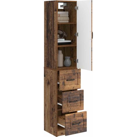 Set di armadi 2 pz Legno antico 33 x 34,5 x 87 cm DAS297936 (1/5)