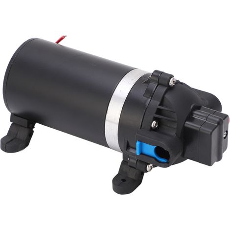 Membranwasserpumpe, Hochdruck, 5,6 l/min, selbstansaugend, 3/4-Zoll-Anschluss mit Filter, 12 V DC, 9 A (1/5)