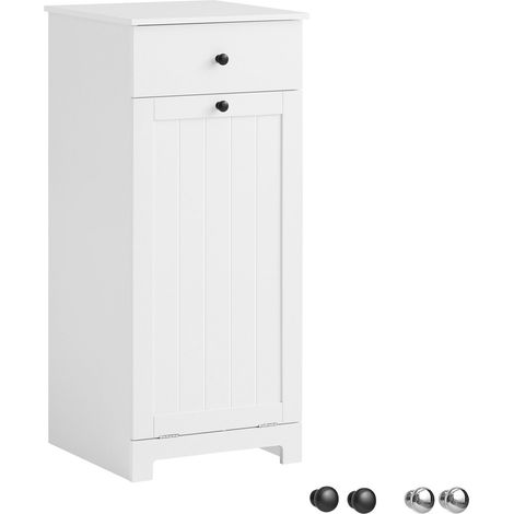 Cesto para Ropa Sucia,Amario para Baño,40x38x90 cm Blanco BZR21-W SoBuy ES