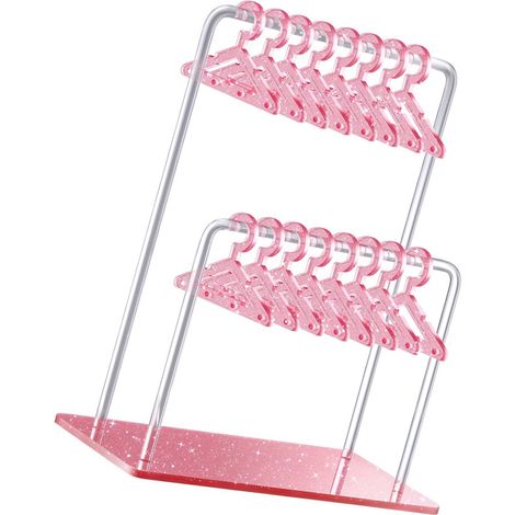 Soporte decorativo para pendientes y joyas - purpurina