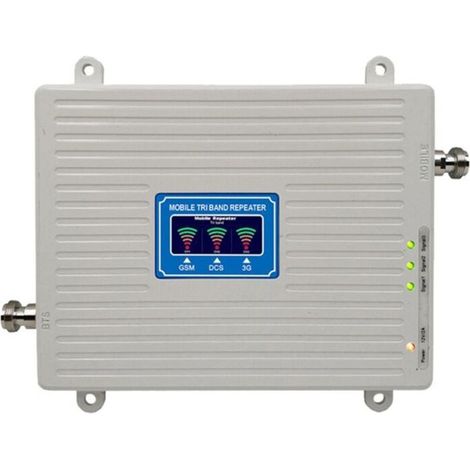 Amplificateur Répéteur de Signal 2G 3G 4G 5G Tri Bande 900 1800 2100 MHz GSM WCDMA LTE (1/4)