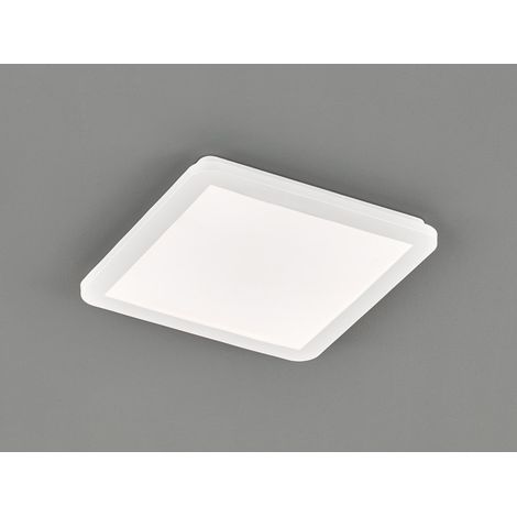 Dimmbare LED Deckenleuchte CAMILLUS flache Badezimmerlampe 30x30cm Weiß IP44 (1/5)