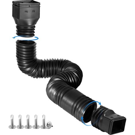 Flexible Fallrohrverlängerung, Abflussrohrverlängerung, Abflussrohrverbinder, Regenwasserableitung