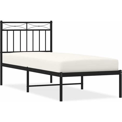 Maison Exclusive - Estructura cama sin colchón con cabecero metal (1/5)