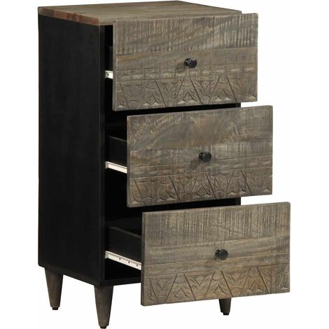 Maison Exclusive - Credenza 40x33x75 cm in Legno Massello di Mango (1/5)