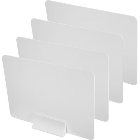 Cloison de bureau en PVC blanc, 4 pièces, séparation indépendante