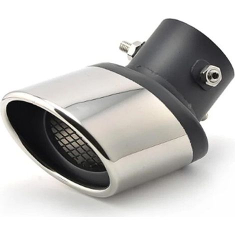 Embout d'échappement — acier inoxydable chromé avec grille interne (résistant à la corrosion) (1/5)