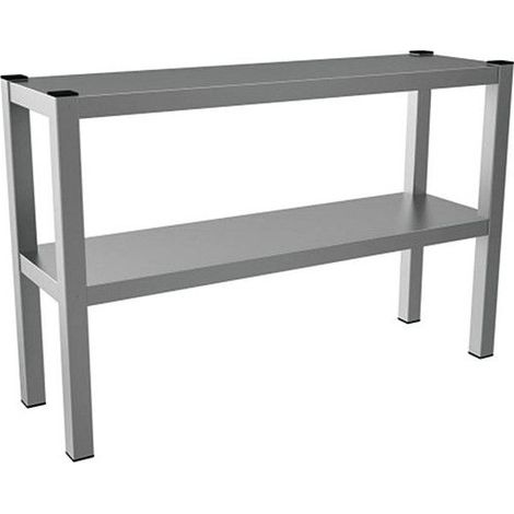 Tablette de service, tablette 2 niveaux, côtes ouverts, 1200x300 mm - VIRTUS