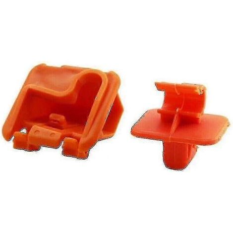 Compatible avec le clip de retenue de la tige de support de capot 1U0823570A, modèle de support de clip L59+Z27 (orange) (2 pièces) (1/5)