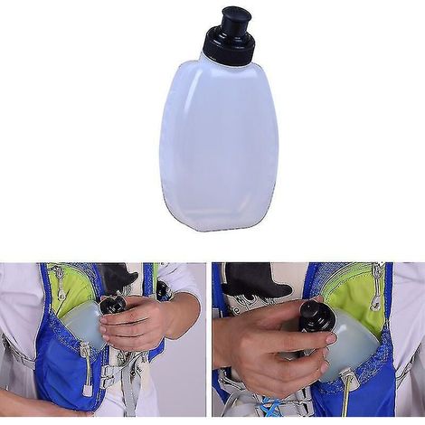 250 ml Sport-Trinkflasche aus Kunststoff zum Laufen, zur Befestigung am Gürtel (HFMQV) (1/5)