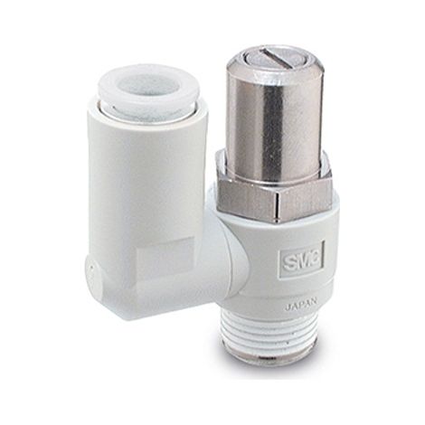 Raccord silencieux et réducteur d'échappement SMC AS2, R 1/8, 6mm ( Prix pour 1 )