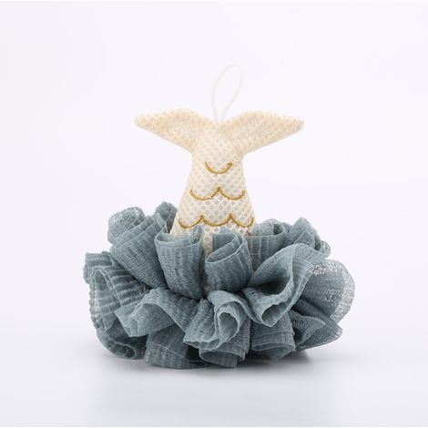 Éponge de bain exfoliante pour enfants avec un joli motif animalier, gommage corporel, boule de douche pour bébés, tout-petits et enfants, éponge de bain exfoliante douce, pouf en luffa au design colo (1/5)