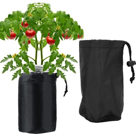 Sacs à manches occultants hydroponiques, 12 pièces, bocaux Mason à large bouche, sacs pour plantation opaques (1/5)