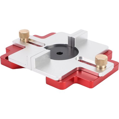 Guide de rainurage pour défonceuse à bois 2 en 1, en alliage d'aluminium épais avec échelle transparente, support de rainurage pour défonceuse à bois (1/5)