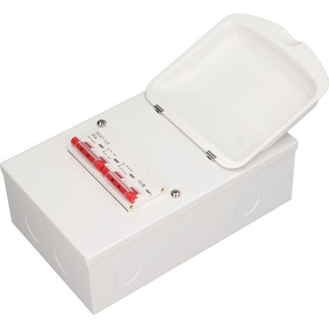 Boîtier de distribution électrique double avec protection contre les fuites de courant montage sur rail commutateur secteur/générateur 240-400 V 80 A (1/5)