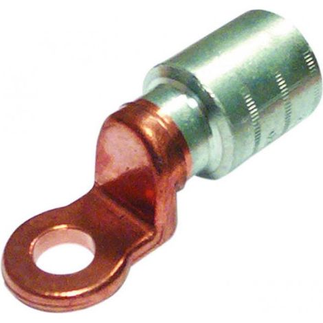 Cosse cuivre alu pour câble aluminium section 35mm² trou M8 Fut court - certifié NFC 63-061 - Mecatraction