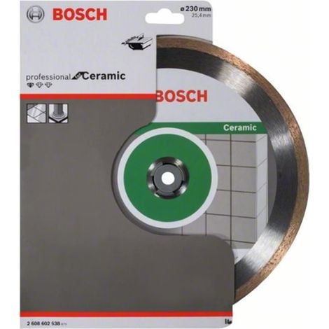 Disco de corte de diamante Standard Ceramic:230x254x16x7 BOSCH 2608602538