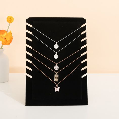 collier affichage bijoux standard, accroche, collier, affichage standard, bijoux, accroche à vêtements avec 8 encres, standard, bijoux, accroche à tour, noir