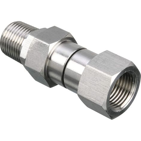 Raccord rapide pivotant 3/8 pouce en acier inoxydable pour nettoyeur haute pression, mâle (1/5)