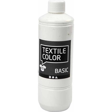Peinture pour textile - Haute qualité - Blanc - Acrylique - Intérieur - Réf 34154