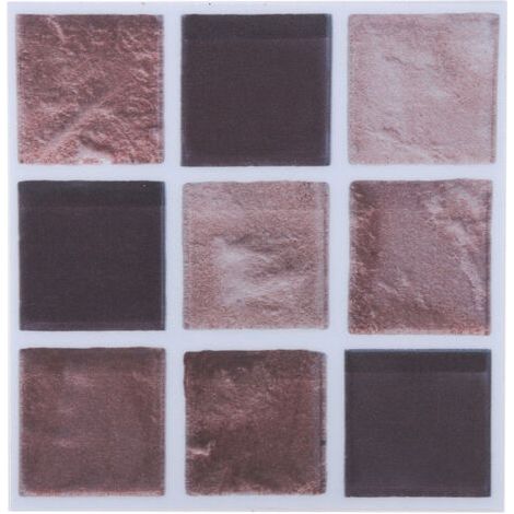 18pcs Mosaic Tile Transfer Stickers Bathroom Kitchen DIY Home (10cm 10cm)(MTS009) (1/5)