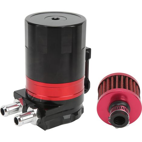 Ölabscheider, innenliegende Schublade, Zweikammerfilter, Leichtmetall, Motorabdeckung, universell, rot (1/5)