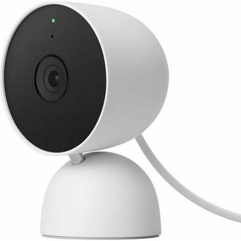 Google Nest Cam GA01998-IT caméra blanche intérieur (1/2)