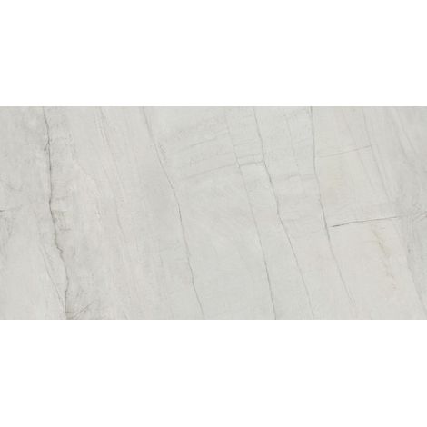Carrelage effet marbre blanc SWING 120x60cm Blanc - Brillant - boîte de 1.44 m2 120x60 cm Blanc - Brillant / Poli - boîte de 1.44 m2 (1/2)