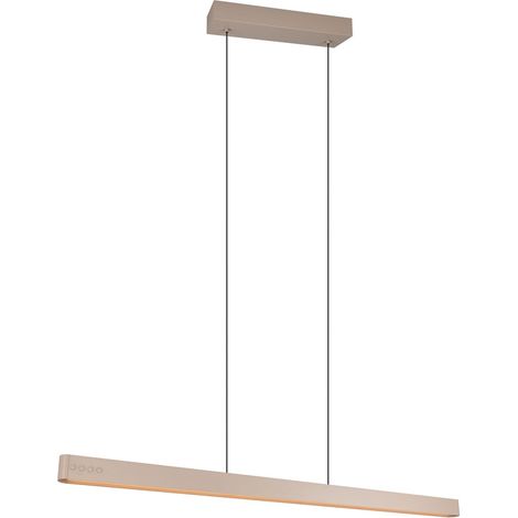 Suspension LED horizontale réglable beige 40W télécommande DONEGAL Trio (1/3)