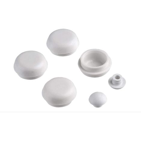 4 PEZZI - SET TAPPI PER SEDILE WC LUSSO - COLORE BIANCO
