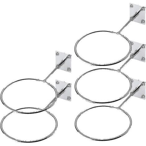 Lot de 5 supports muraux pour ballons de sport, rangement et présentoir pour ballons de basket-ball et d'exercice.