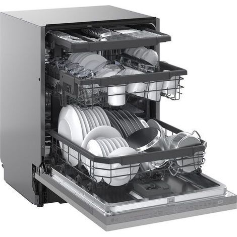 LG QuadWash DB365TXS Lavastoviglie a scomparsa totale Classe B 14 coperti Vapore Wi-Fi
