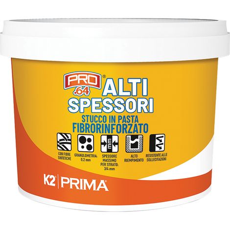 STUCCO IN PASTA FIBRORINFORZATO ALTI SPESSORI kg. 1 - barattolo - K2