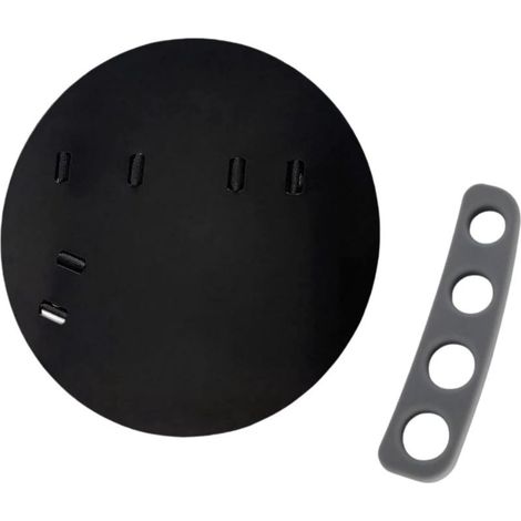Accessoire Basketball Robuste Noir 25 cm diamètre pour l'entraînement et Le Jeu Hors Main. Élimine Les interférences Lors du Jeu (1/5)