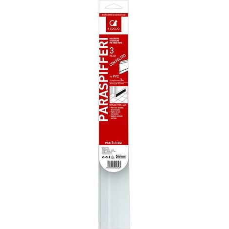 tre strisce per porta con feltro martini bianco
