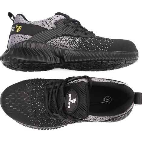 Zapatos de trabajo sin puntera, calzado para hombre, ligeros, transpirables, protectores, talla 44. (1/5)