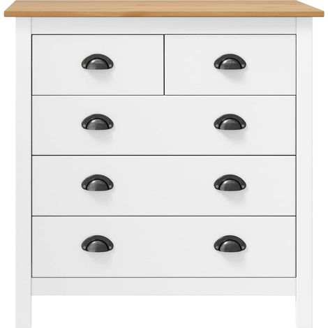 Maison Exclusive - Mesita de noche Hill madera maciza de pino bla (1/5)