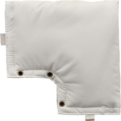 Housse isolante beige pour clapet anti retour, protection contre les chutes de neige et les rayons du soleil. Protection contre les chutes de neige et les rayons du soleil. (1/4)