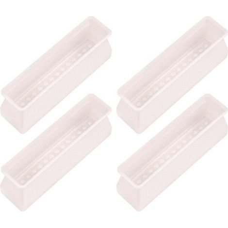 Set mit 4 rechteckigen Silikonschonern für Stuhl- und Möbelbeine, Tischbeinschoner gegen Kratzer (1/4)