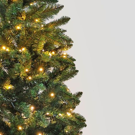 5ft Pre-Lit Imperial Pine Slim Green Christmas Tree Warm White Leds (1/5)