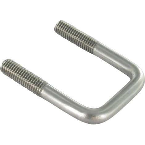 Etrier Fond droit ou plat 60X42X60 M10/30/30 Inox A4-10 pièces