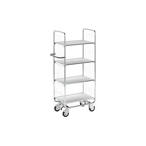 Kongamek Carrello a ripiani zincato a fuoco 4 ripiani lungh (1/3)